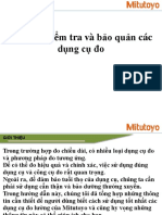 Hướng dẫn cách kiểm tra và bảo quản dụng cụ đo Mitutoyo