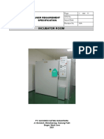 Incubator Room: User Requirement Specification