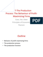 CH 7-The Production Process: The Behaviour of Profit-Maximizing Firms
