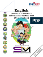 ENGLISH6 Q2 Mod1of8 Information or Factual Text Memorandum v2.0