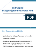 Valuation and Capital Budgeting For The Levered Firm: Mcgraw-Hill/Irwin