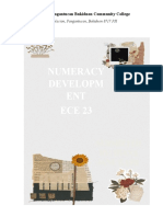 Numeracy Developm ENT ECE 23: Submitted By: Diana Jane Gare