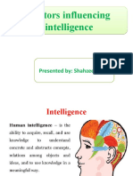 Factors Influencing Intelligence: Heredity, Environment, Culture and Physiological Conditions