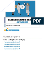 Humanitarian Logistics - Guideline