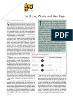 Sound Design in Drain, Waste and Vent Lines: June 2012