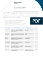 Fast Track Implementation Program: Activity Description Deliverable Time