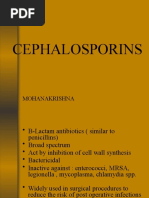 Generations of Cephalosporins With Mnemonics | PDF