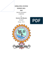 Operating System SESSION 2021-2022: Kotecha Udit Hitendra