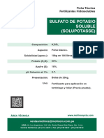 Sulfato de Potasio Soluble (Solupotasse)