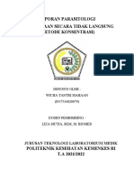 Laporan Parasitologi Metode Tidak Langsung Pert 6