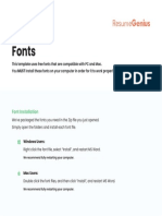 Read Me Font Installation