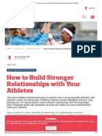UK Coaching - How To Build Stronger Relationships With Your Athletes