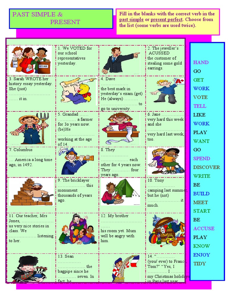 Past Simple vs Present Perfect Exercises | PDF