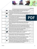 Ref. Product Price Exc. Tax