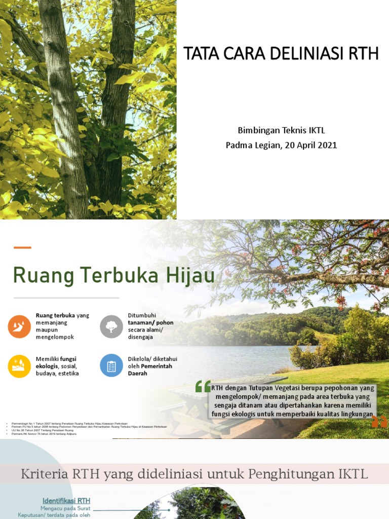 Deliniasi Ruang Terbuka Hijau | PDF