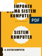 Bab Ii - Komponen Utama Sistem Komputer (X)