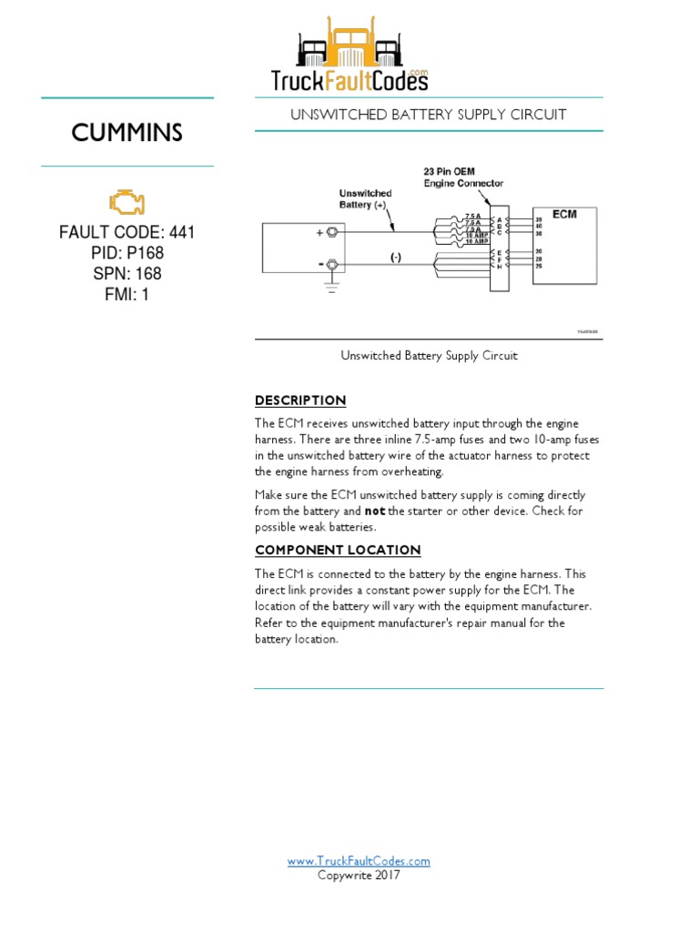 Fault Code 441