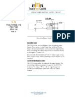 Unswitched Battery Supply Circuit Fault Code 442