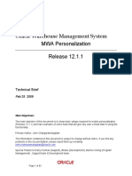 Oracle Warehouse Management System MWA Personalization Release 12.1.1
