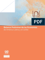 Balance preliminar de economias