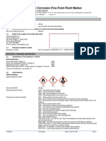 Low Corrosion Fine Point Paint Marker: Safety Data Sheet