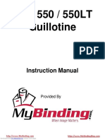 EBA 550 / 550LT Guillotine Instruction Manual