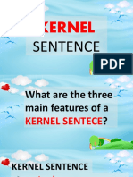 Kernel Sentence