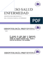 PROCESO SALUD ENFERMEDAD Odontologia Preventiva