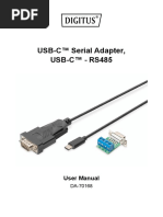 USB-C™ Serial Adapter, USB-C™ - RS485: User Manual