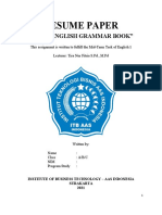 Resume Paper: "Basic English Grammar Book"
