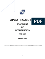 Apco Project 25: Statement OF Requirements