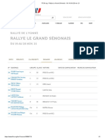 Historiques Rallye Du Grand Sénonais