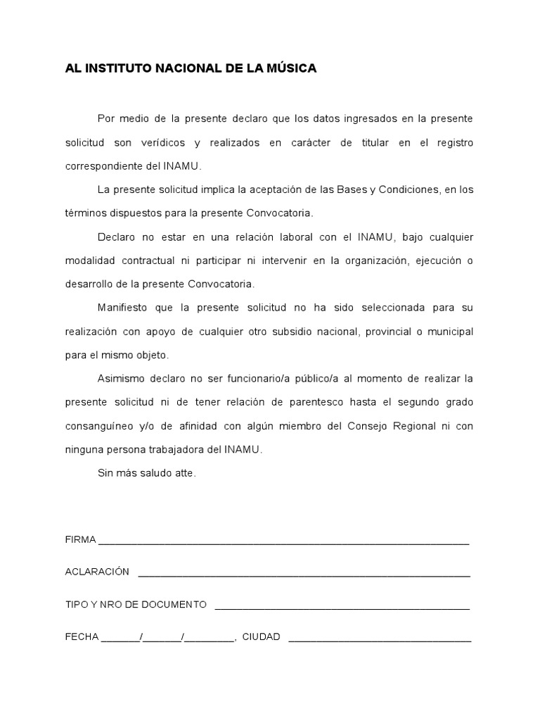 Planilla Inamu | PDF