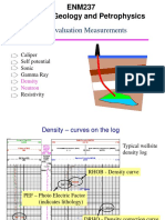 Formation Evaluation Measurements: ENM237 Reservoir Geology and Petrophysics