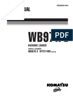 Shop Manual: 97F21409 Backhoe Loader WB97R-2