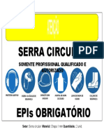 Placa 1 - SERRA CIRCULAR