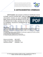 Certidao Antecedentes Criminais ELAINE