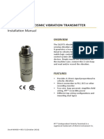 162 Vts 2-Wire Seismic Vibration Transmitter: Installation Manual