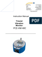 PCE-VM 40C Vibration Measurement Guide