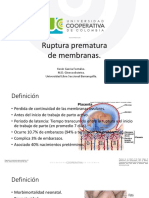 Ruptura Prematura de Membranas