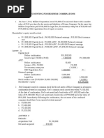 Accounting For Business Combinations