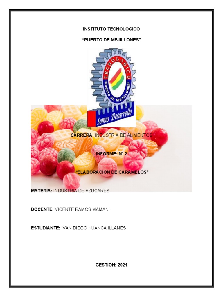 Informe Caramelo | PDF | Azúcar | Dieta y nutrición