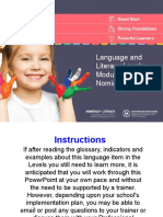 Language and Literacy Levels Module 1.2 C: Nominalisation