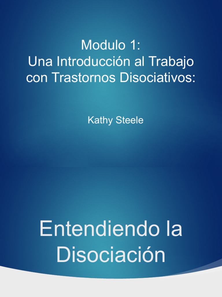 Module 1 - Spanish | PDF | Disociación (psicología) | Las emociones