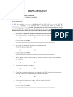 Anexo N05 - Modelo de Declaración Jurada Gozar de Buena Salud