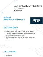 Module 9 - Medication Adherence