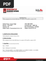 20BCS4585 - ANANYA SINGH - JAVA Worksheet-3