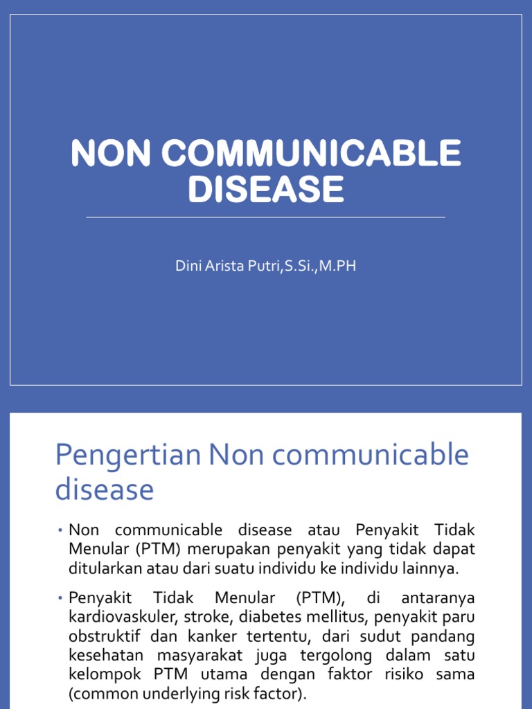 Non Communicable Disease 2021 | PDF
