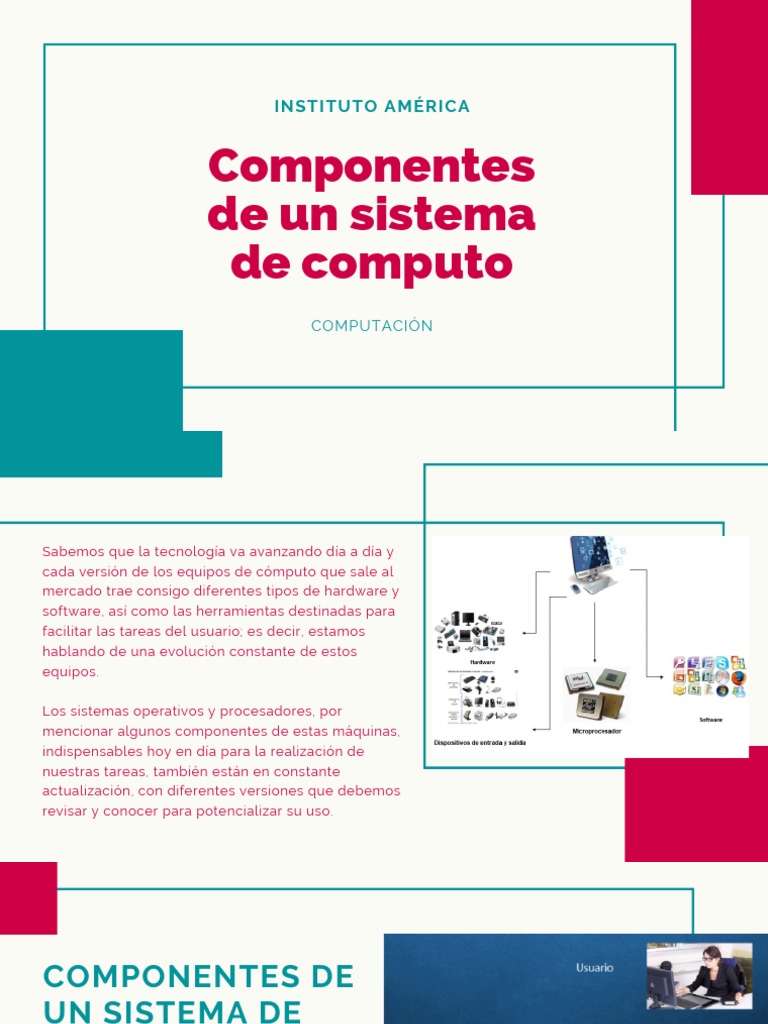 Componentes de un Sistema de Cómputo | PDF | Hardware de la computadora ...