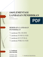 Implementasi Landasan Pendidikan